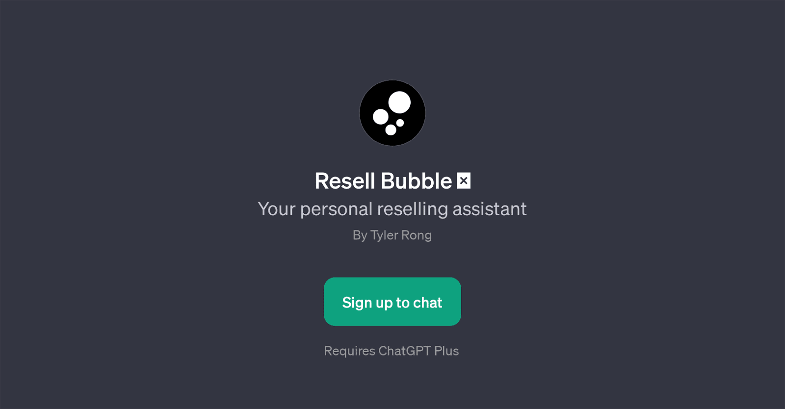 Resell Bubble