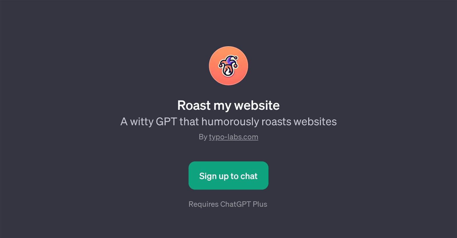 Roast my website-Humorously Roasts Website