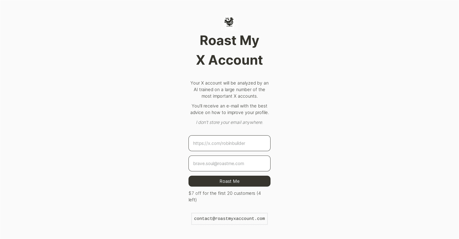 Roast My X Account