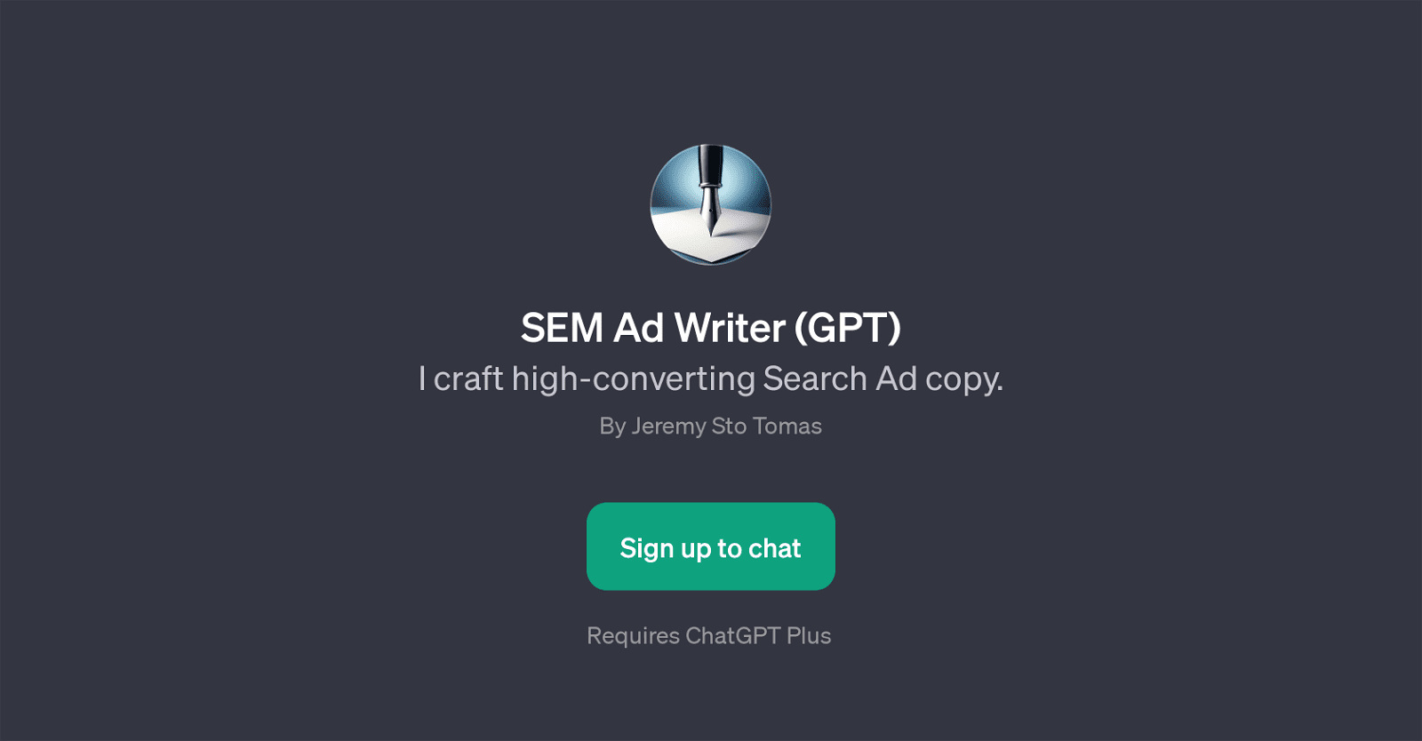 SEM Ad Writer (GPT)