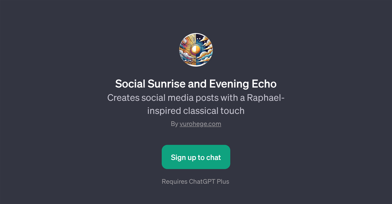 Social Sunrise and Evening Echo