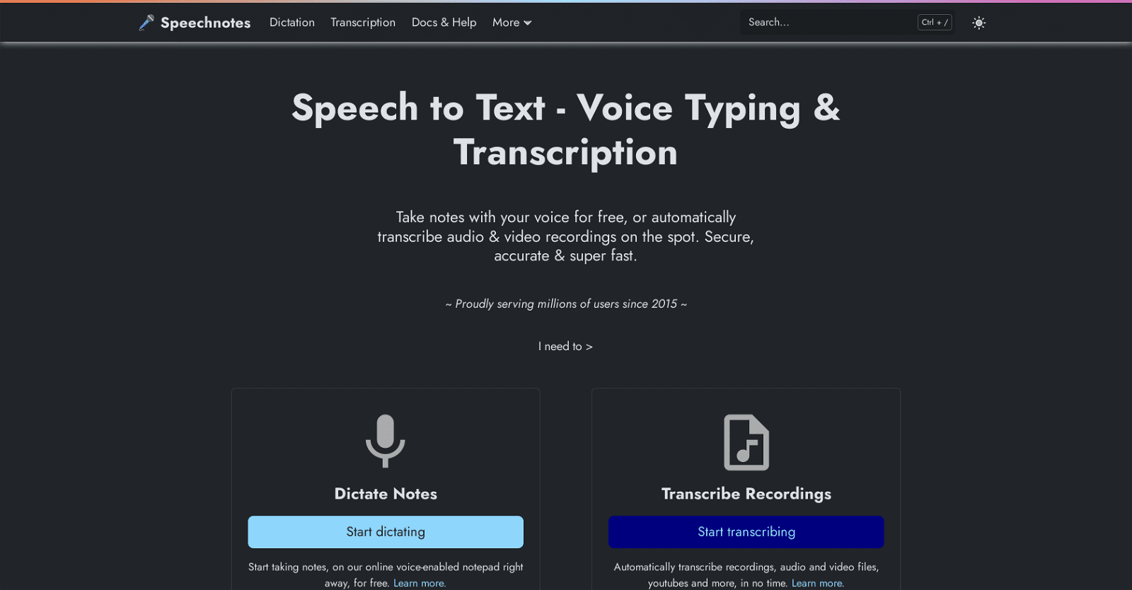 Speechnotes