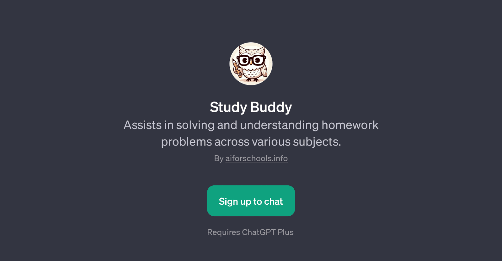Study Buddy- Homework Assignments