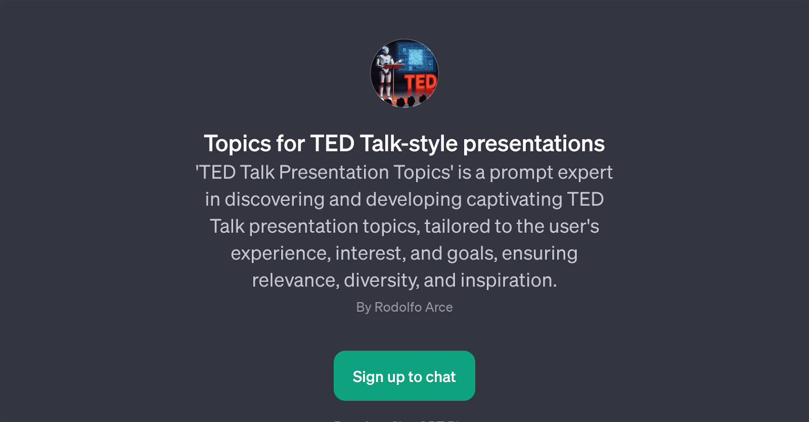 TED Talk Presentation Topics