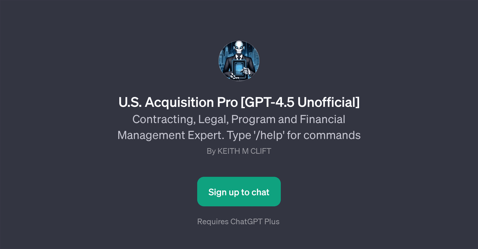 U.S. Acquisition Pro [GPT-4.5 Unofficial]