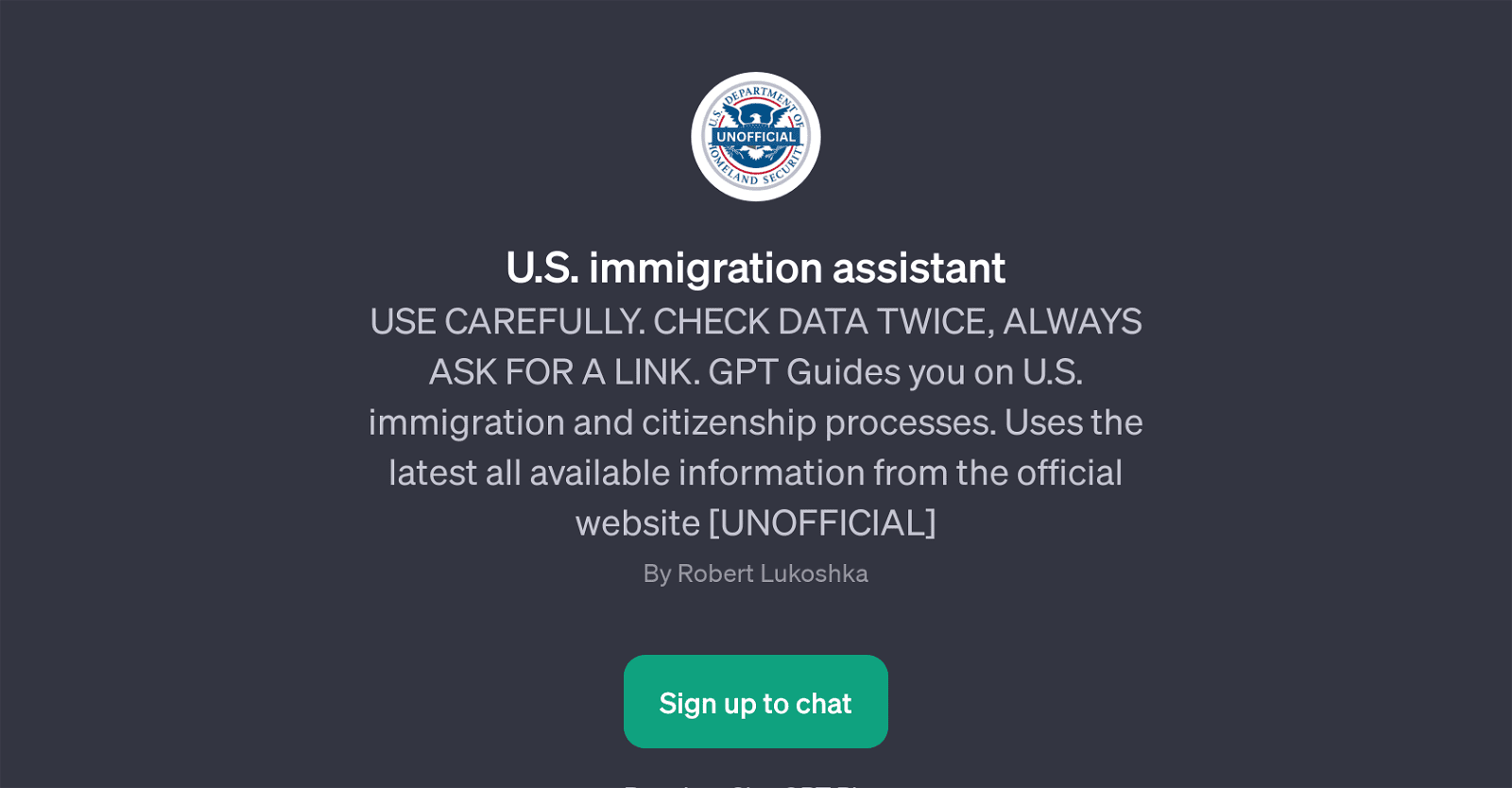 U.S. Immigration Assistant