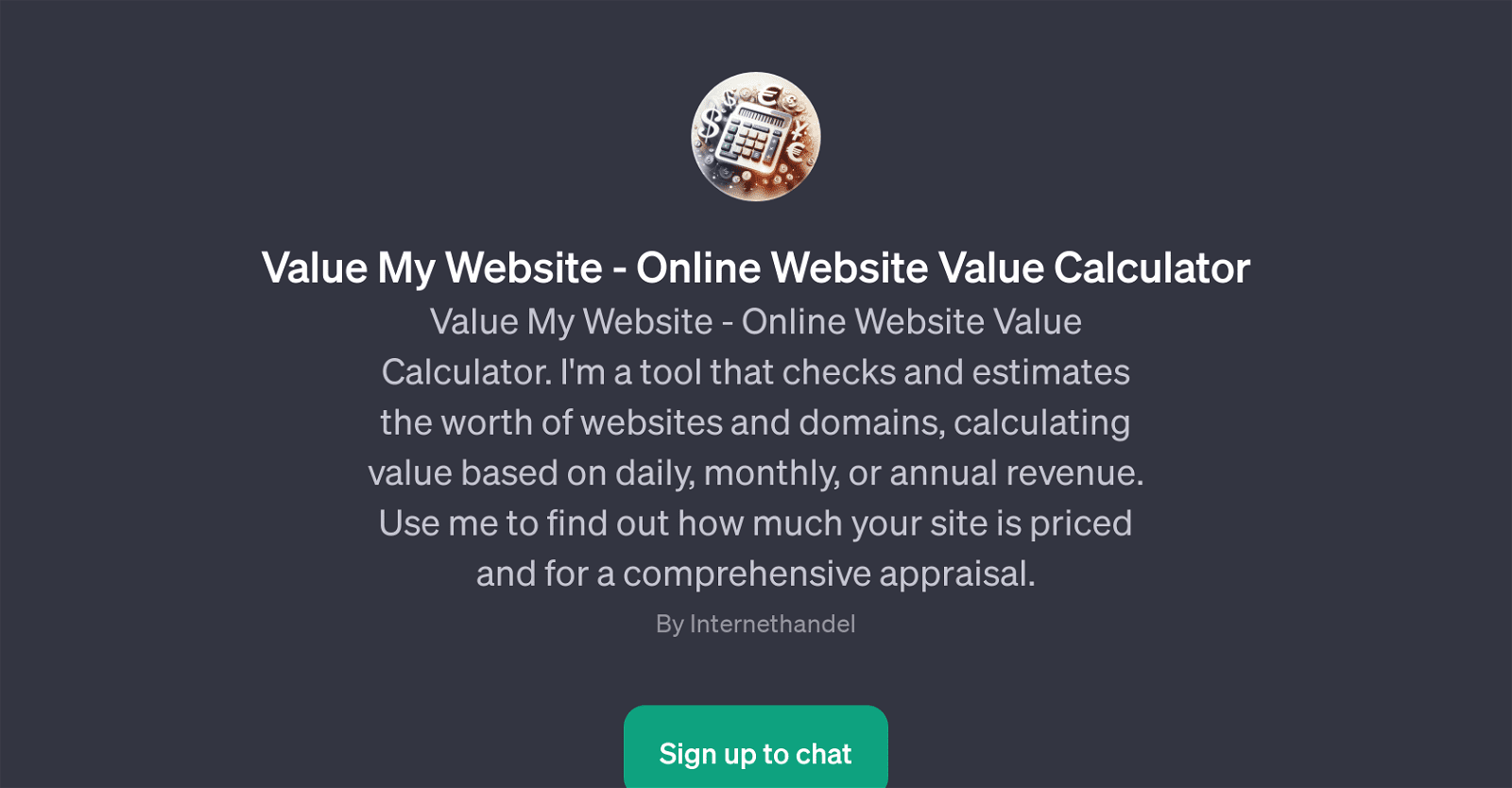 Value My Website - Online Website Value Calculator
