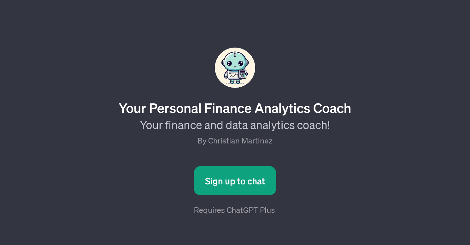 Your Personal Finance Analytics Coach