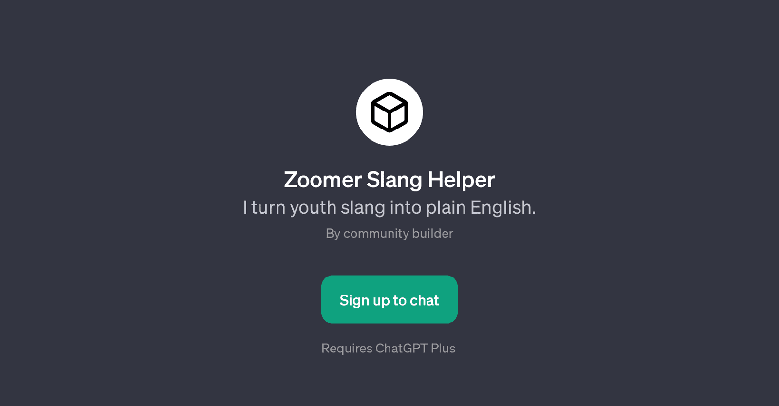 Zoomer Slang Helper