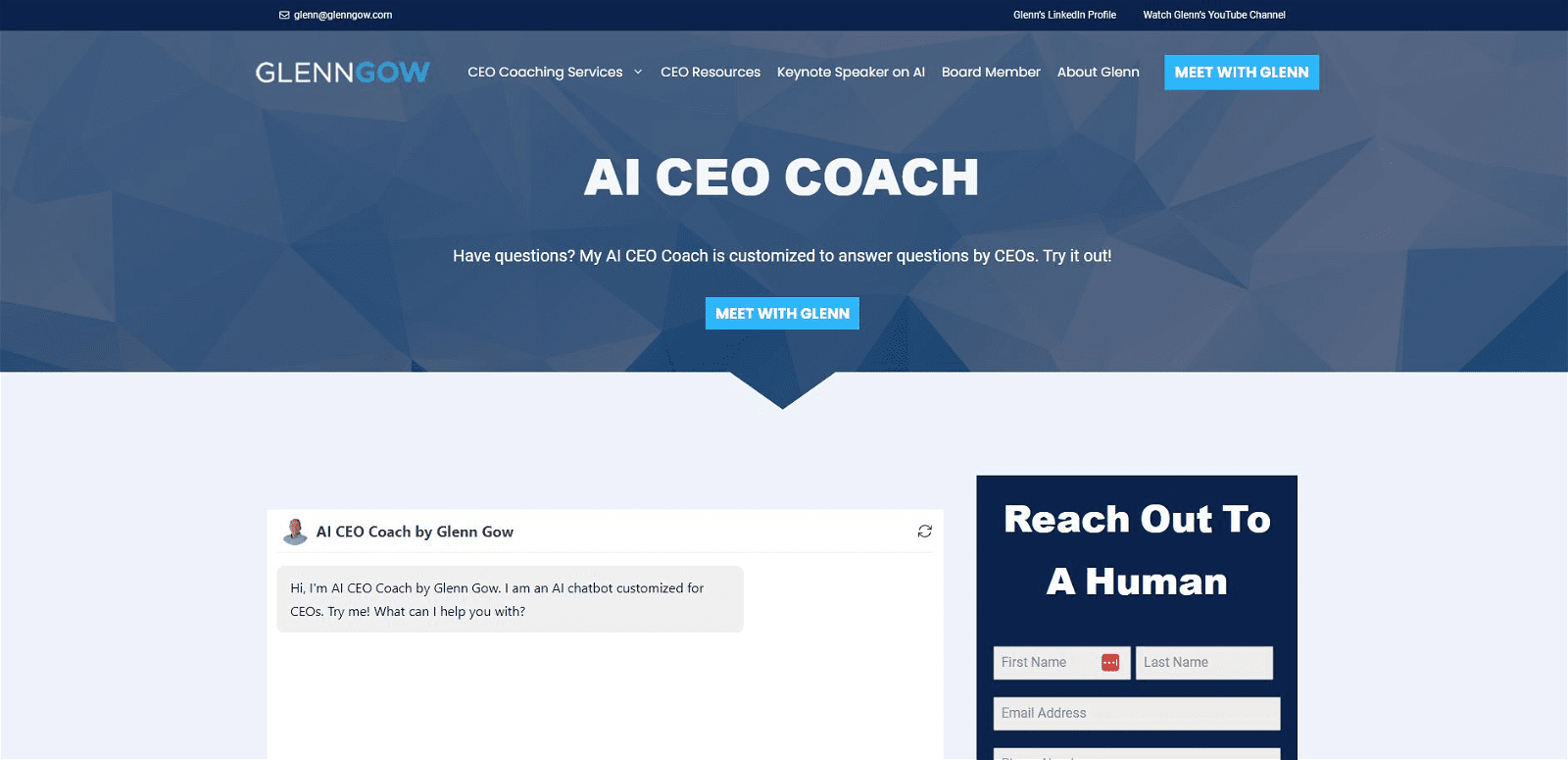 AI CEO Coach by Glenn Gow