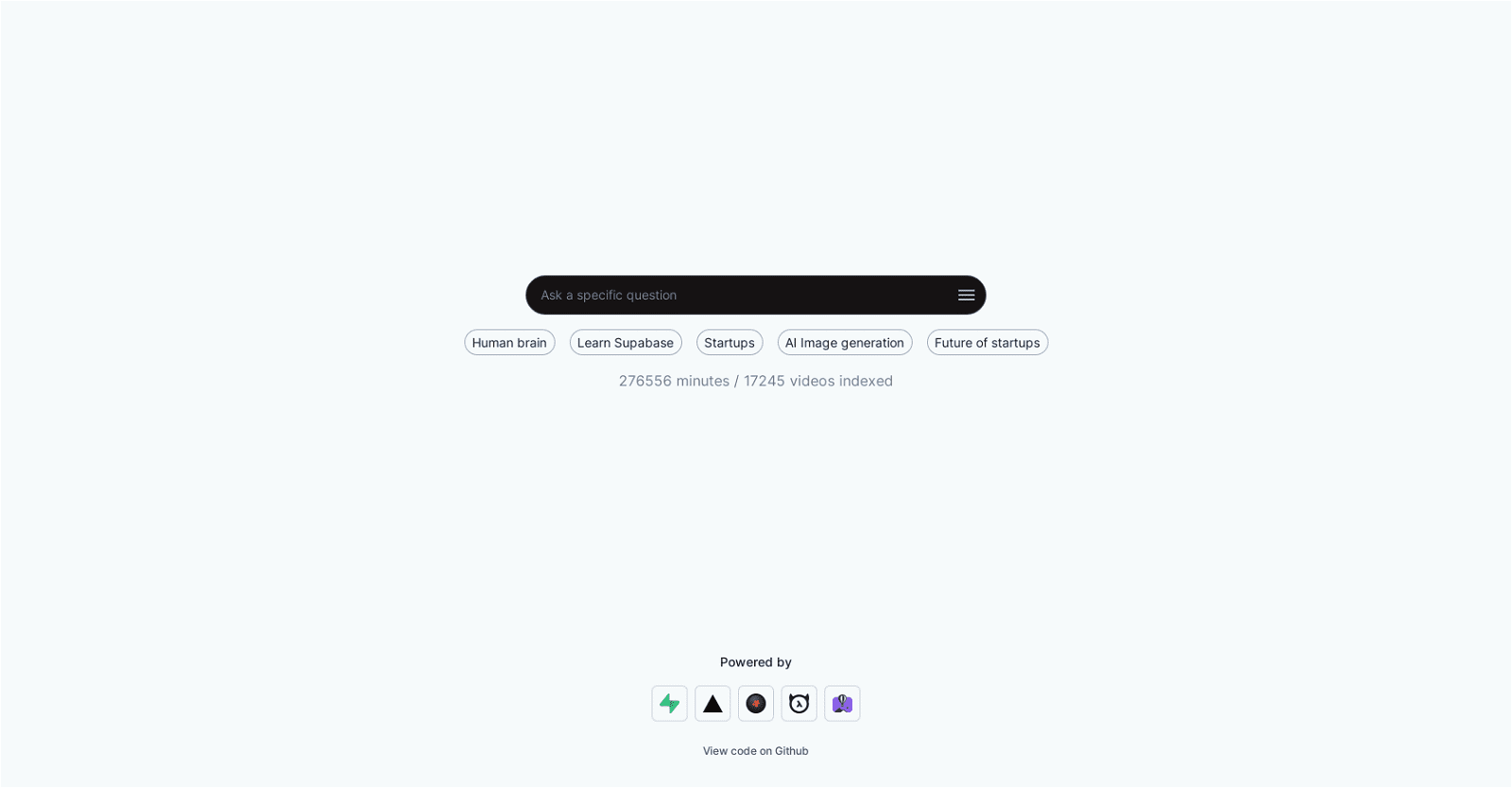 AI Video Search Engine by Vercel App
