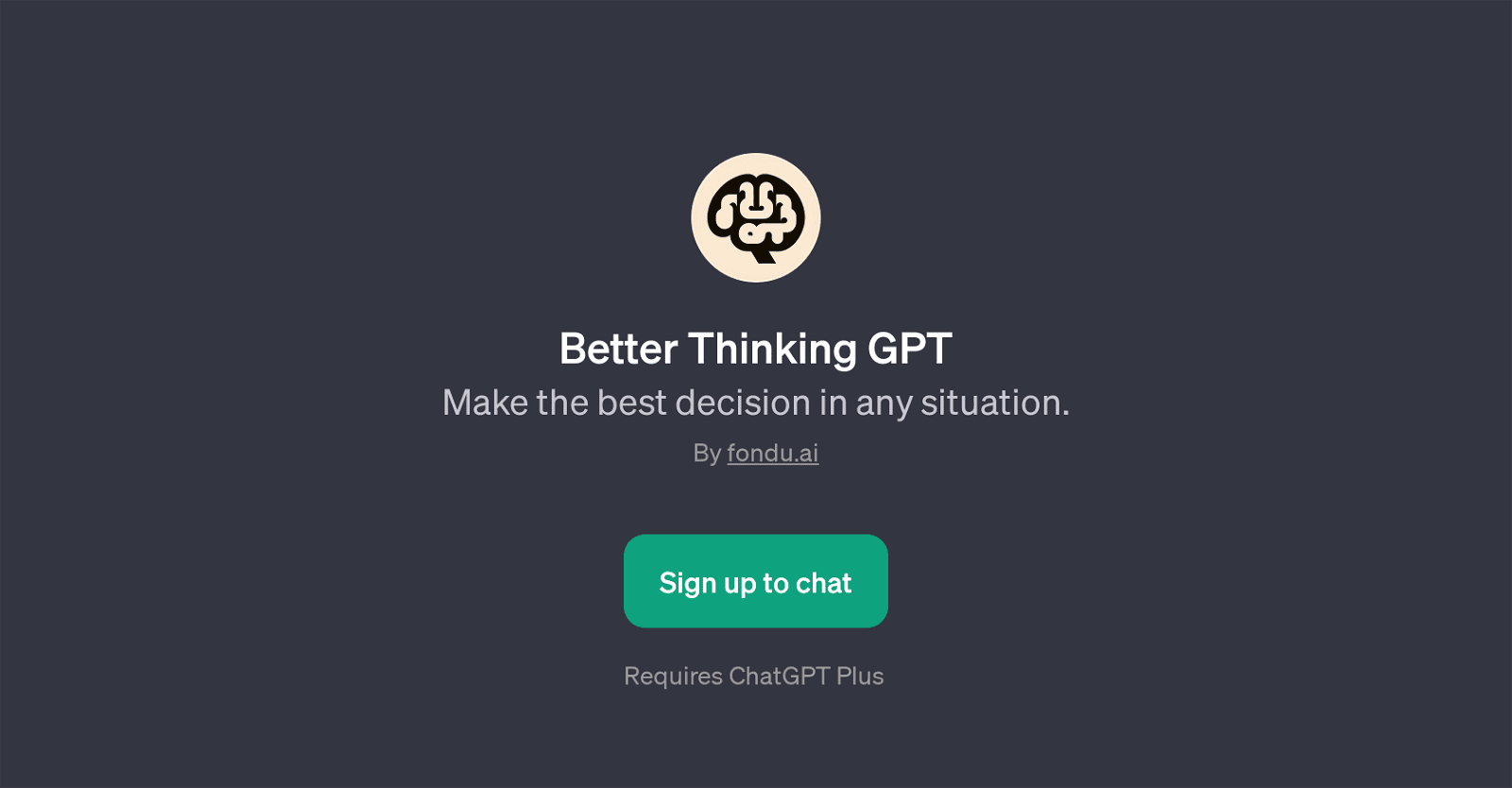 Better Thinking GPT