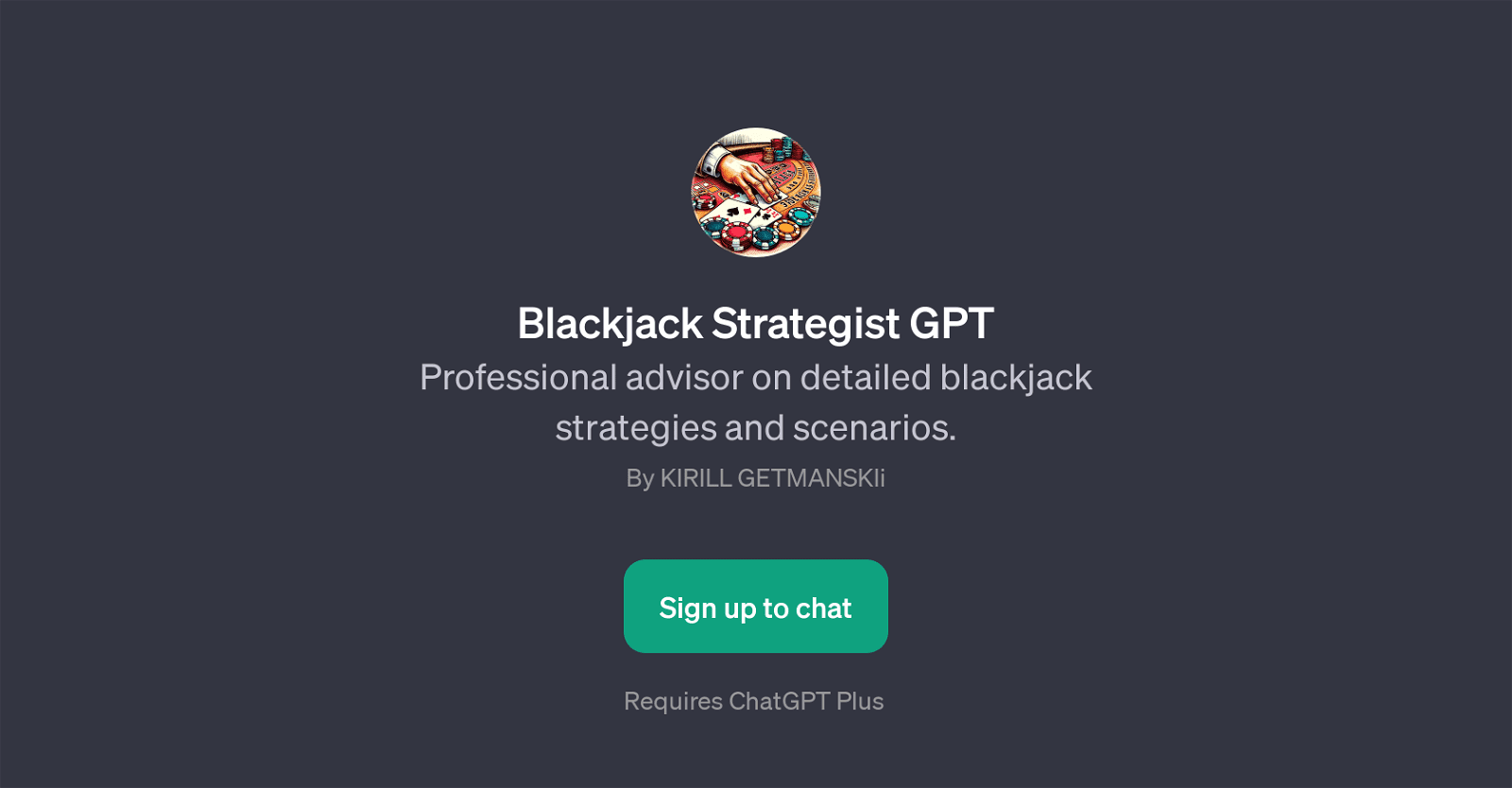 Blackjack Strategist GPT