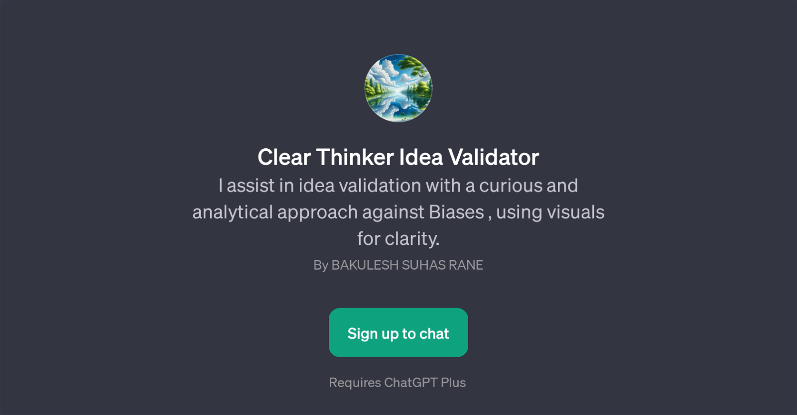 Clear Thinker Idea Validator