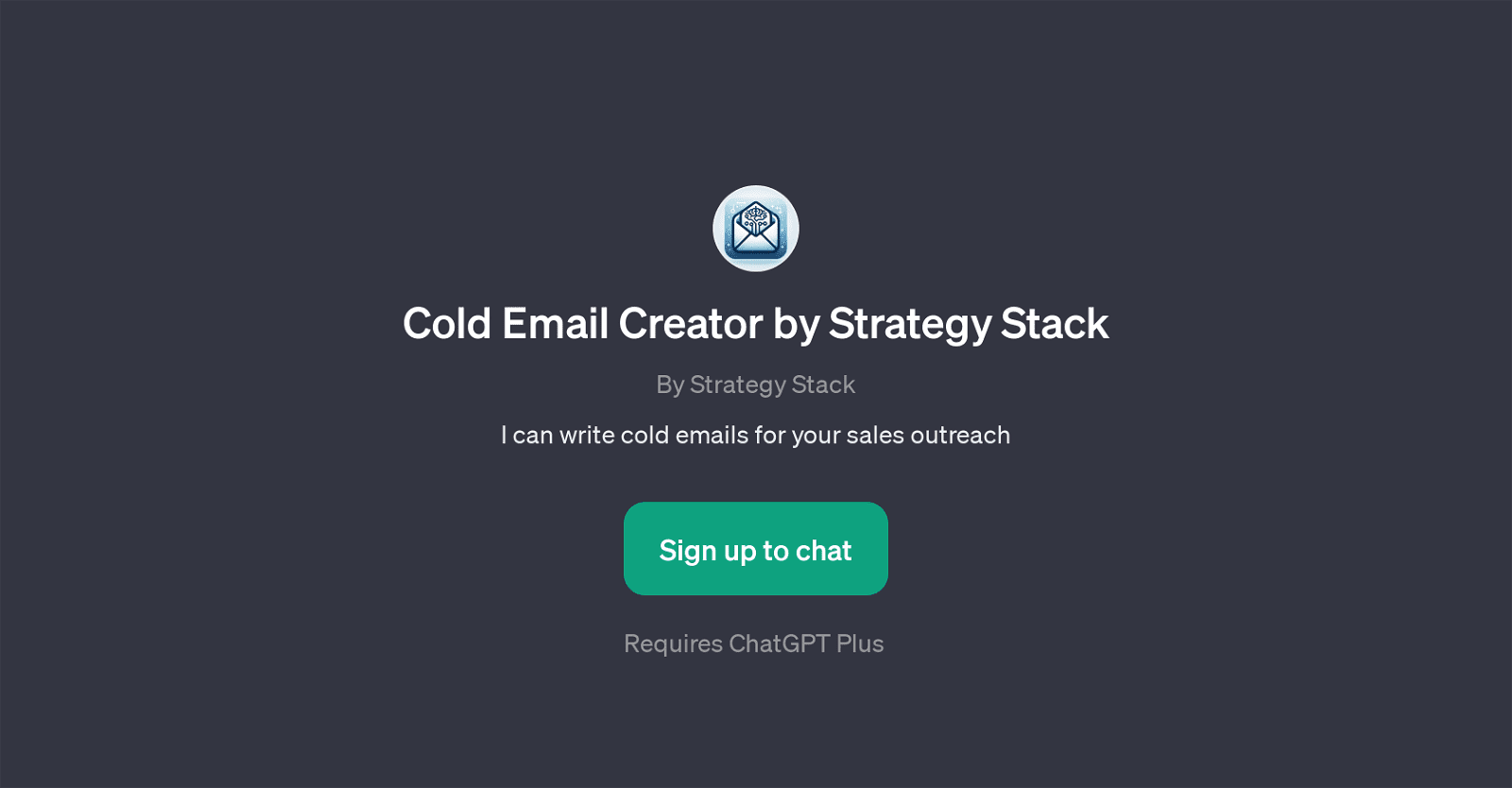 Cold Email Creator by Strategy Stack