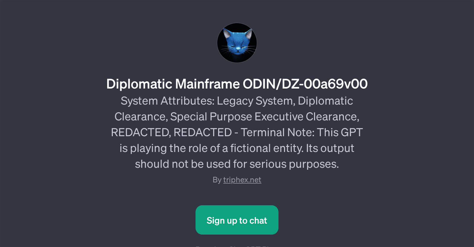 Diplomatic Mainframe ODIN/DZ-00a69v00