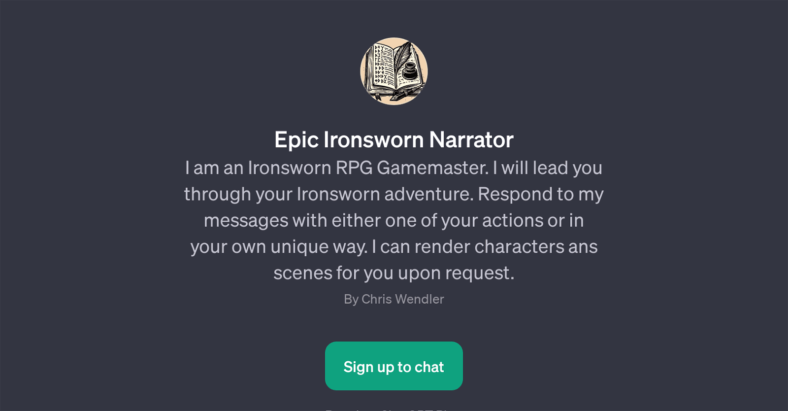 Epic Ironsworn Narrator