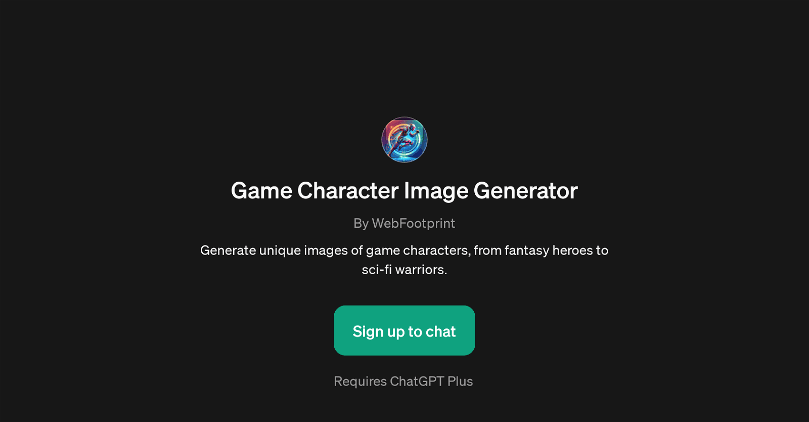 Game Character Image Generator