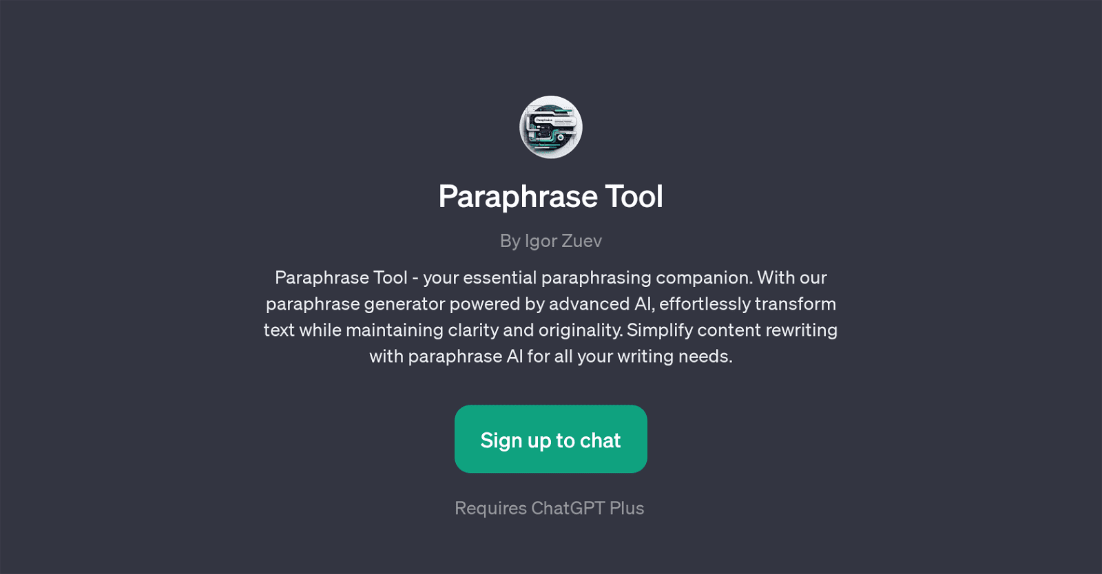 Paraphrase Tool