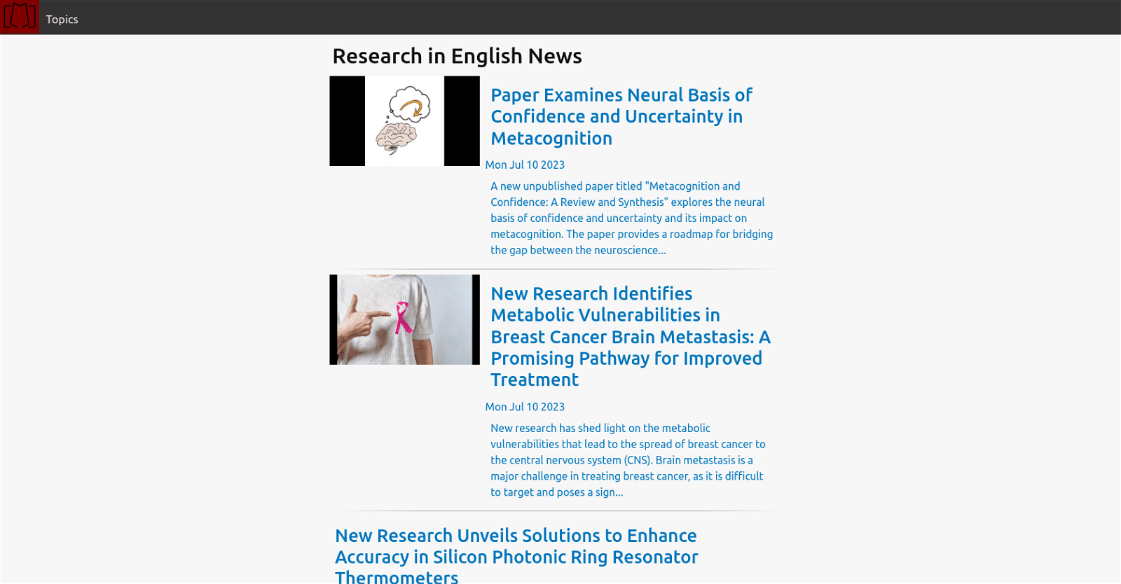 Research in English