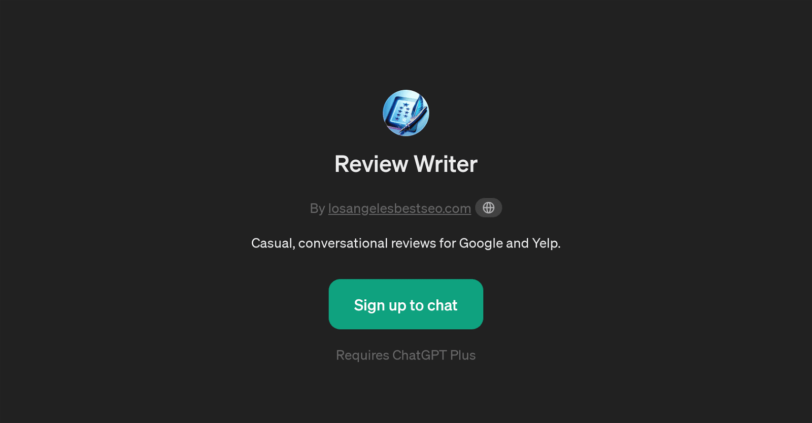 Review Writer - Conversational Reviews