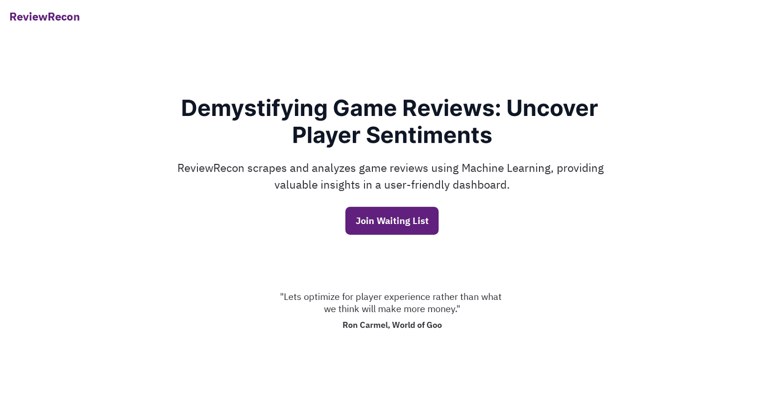 ReviewRecon