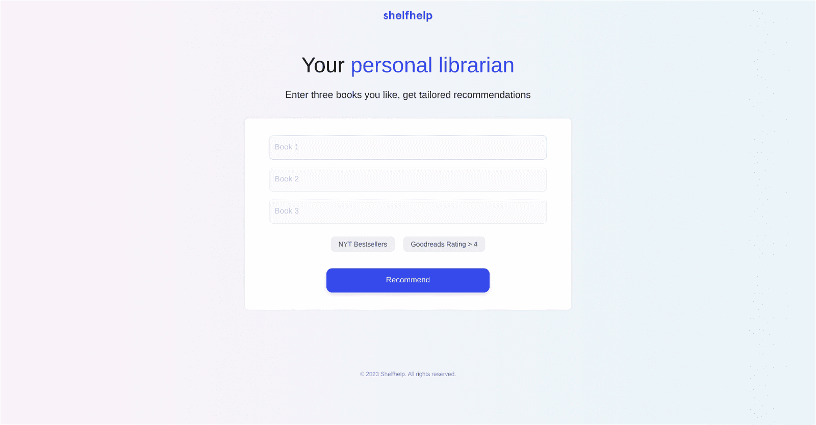 Shelfhelp