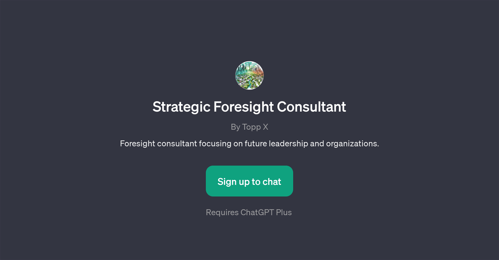 Strategic Foresight Consultant