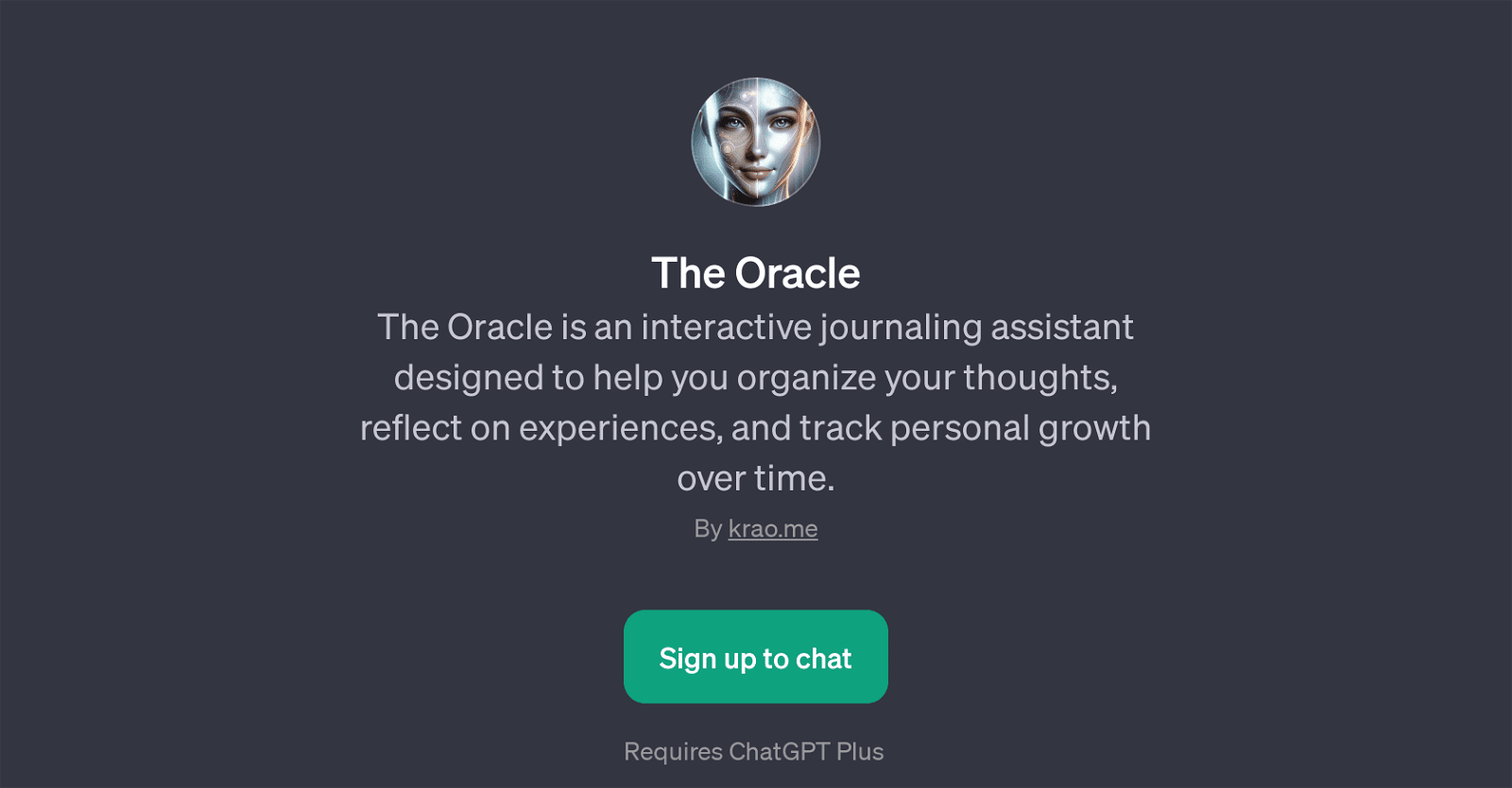 The Oracle-Track Personal Growth