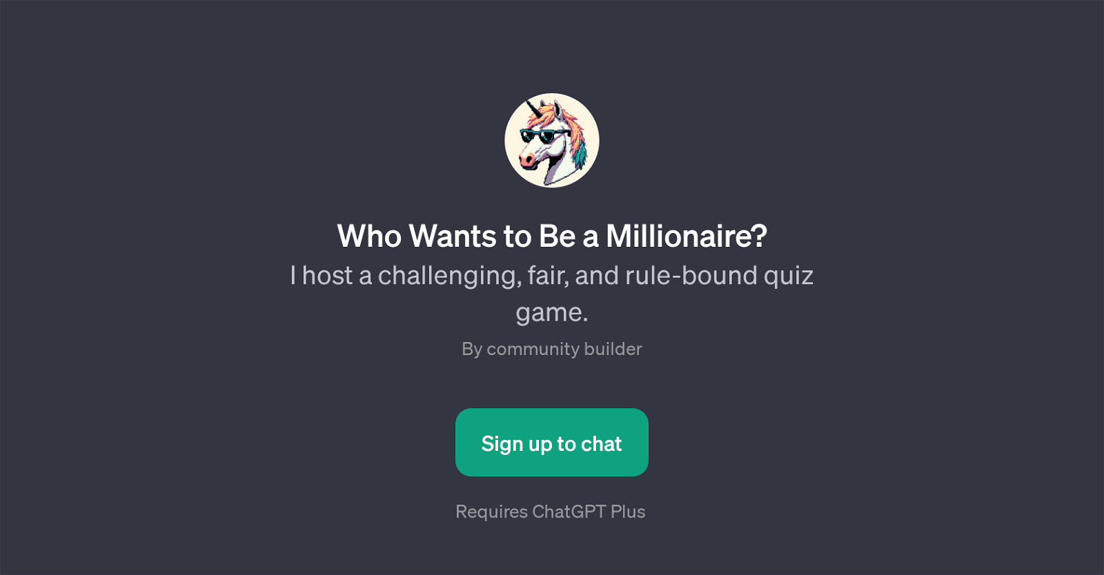 Who Wants to Be a Millionaire?