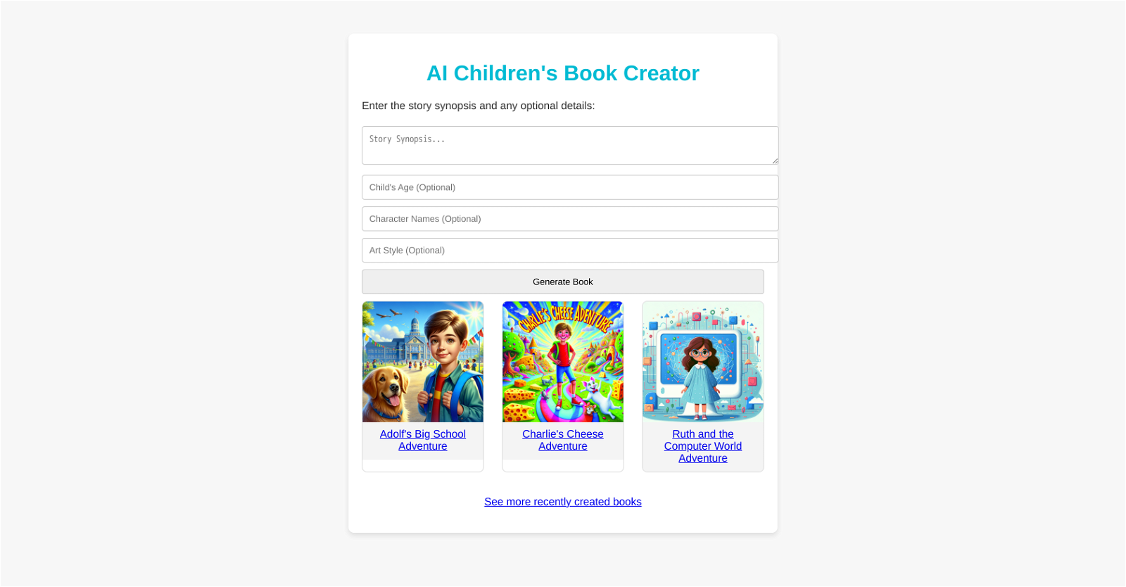 AI Children's Book Creator