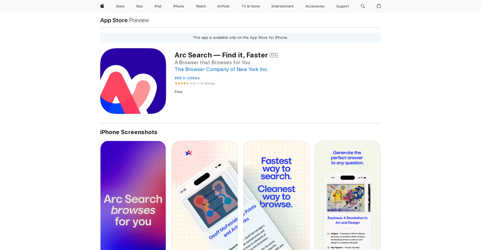 Arc Search
