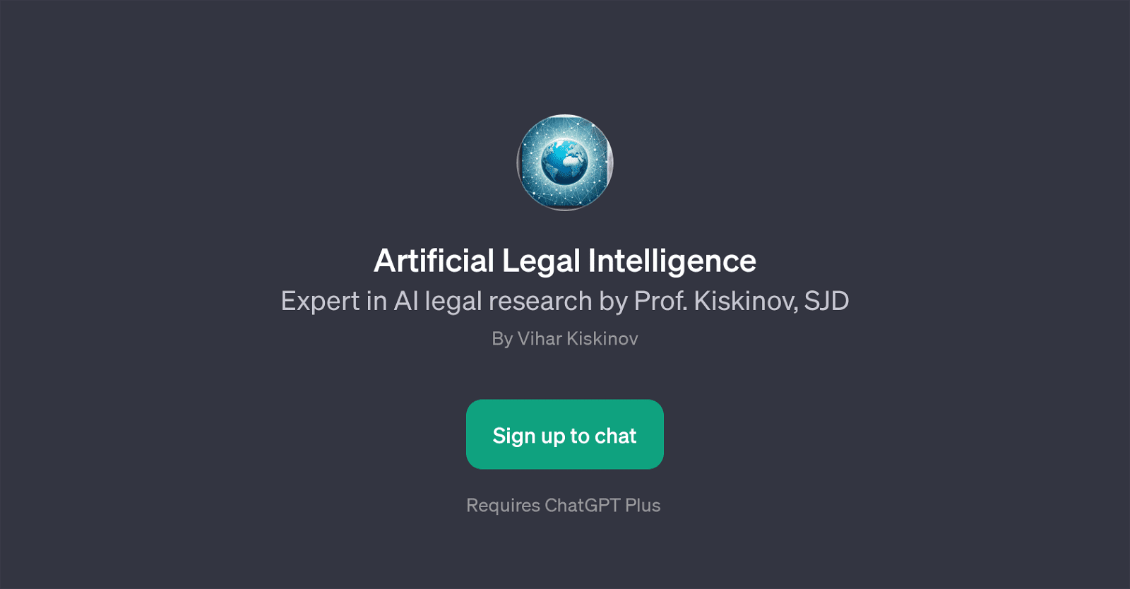 Artificial Legal Intelligence