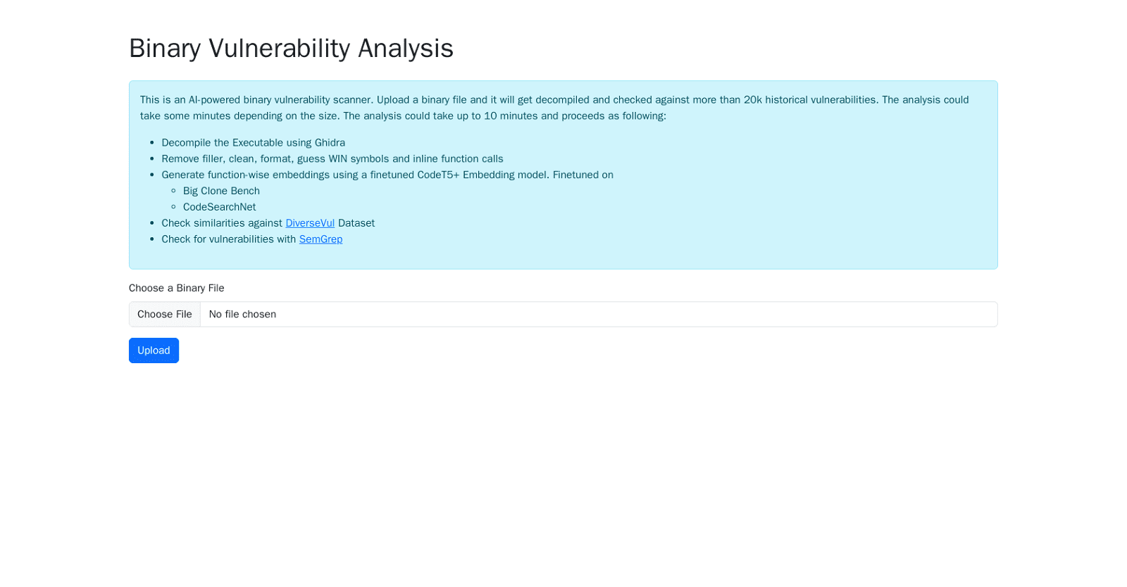 BinAnalysis