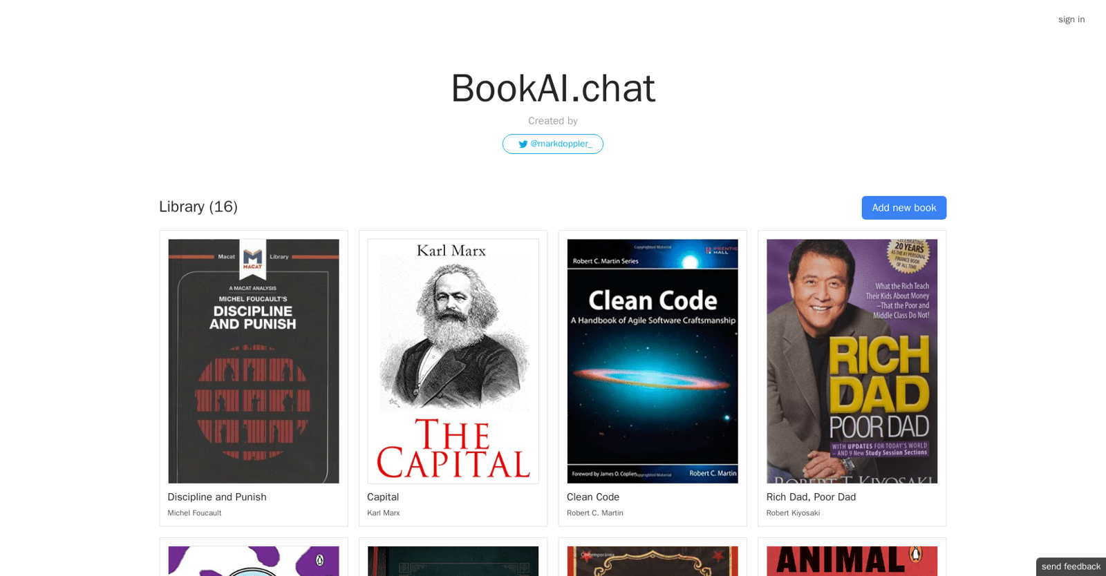 BookAI chat