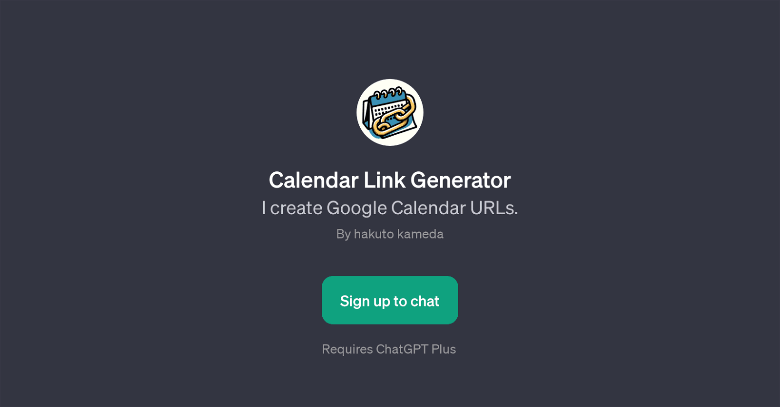 Calendar Link Generator