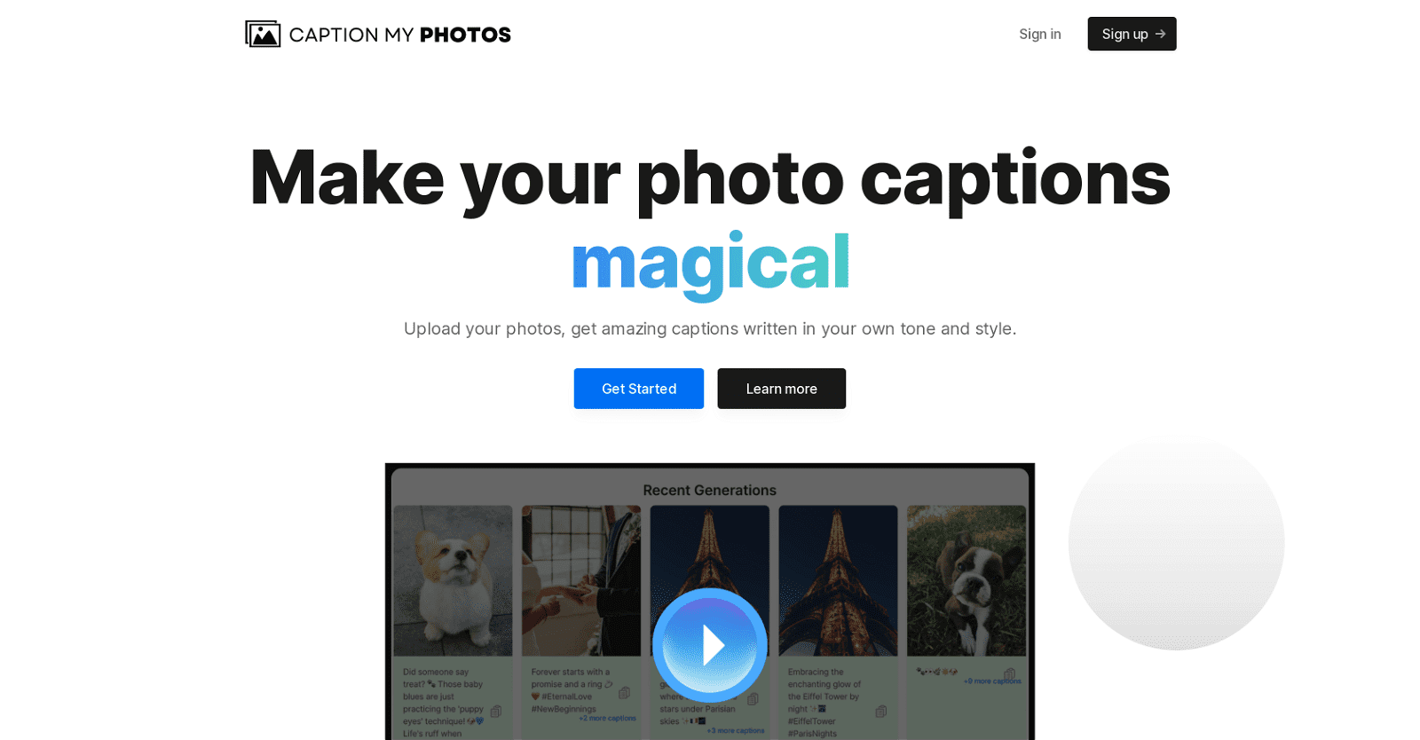 Caption My Photos