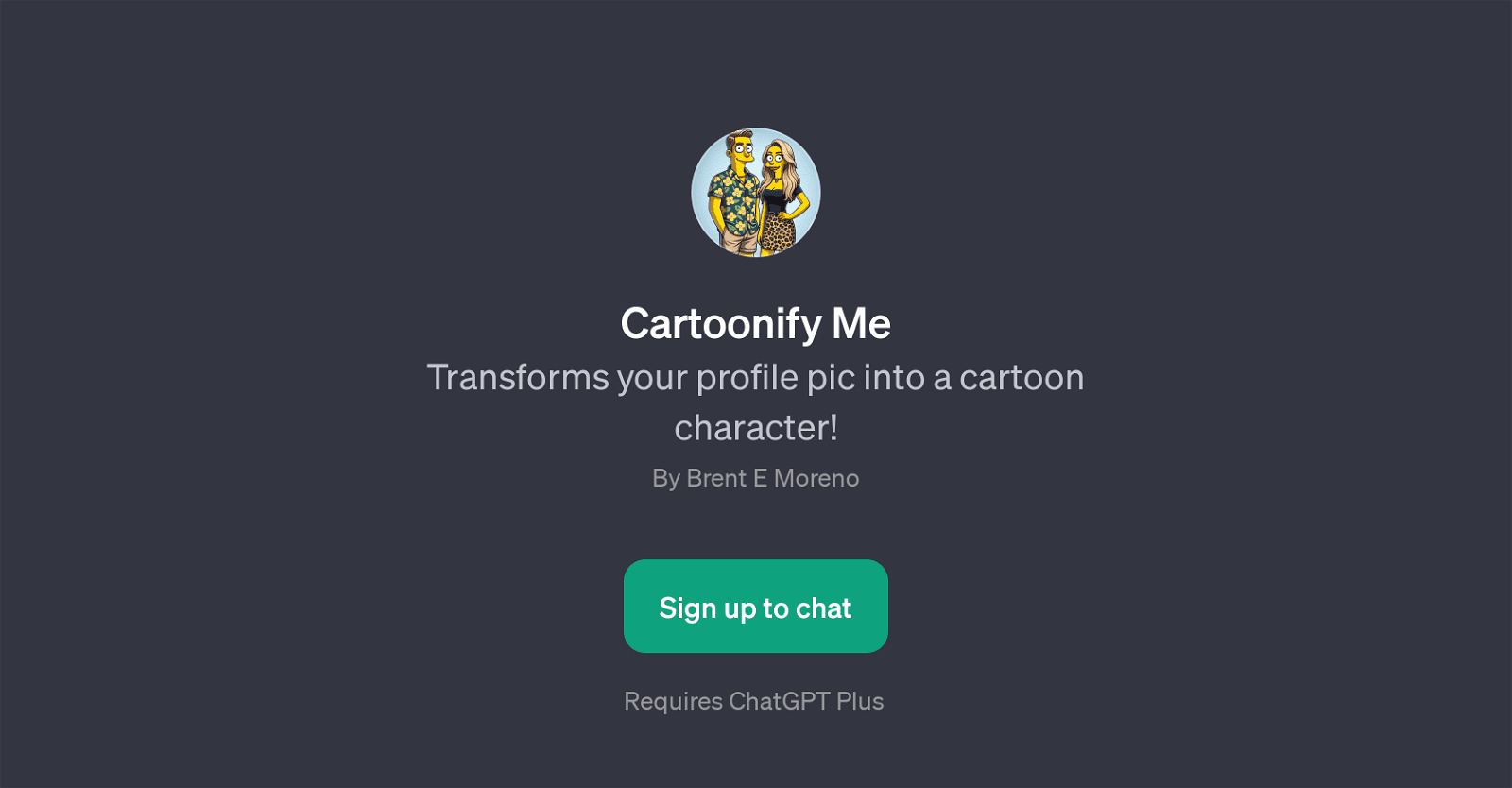 Cartoonify Me-Pic into a cartoon character