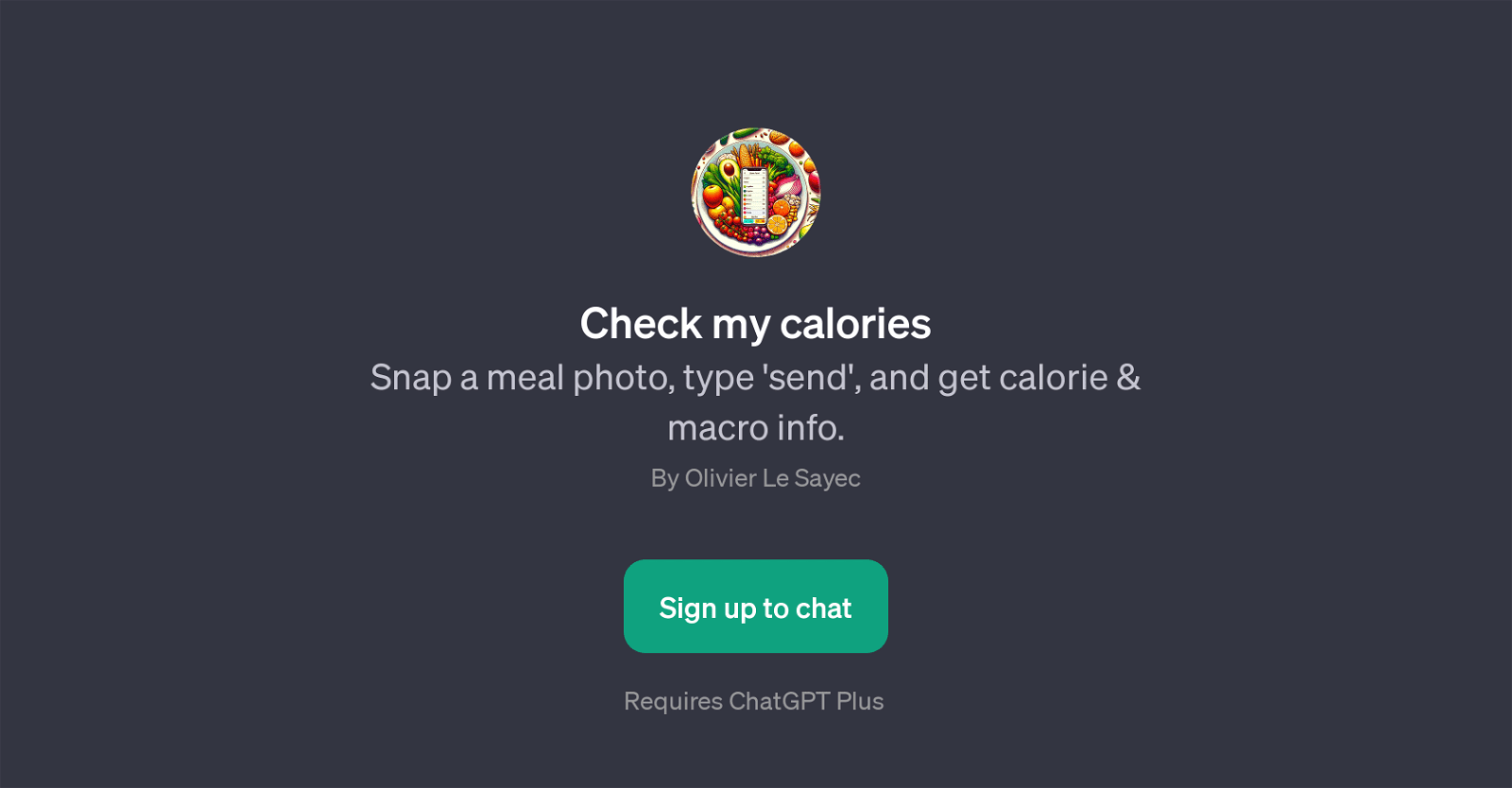 Check my calories