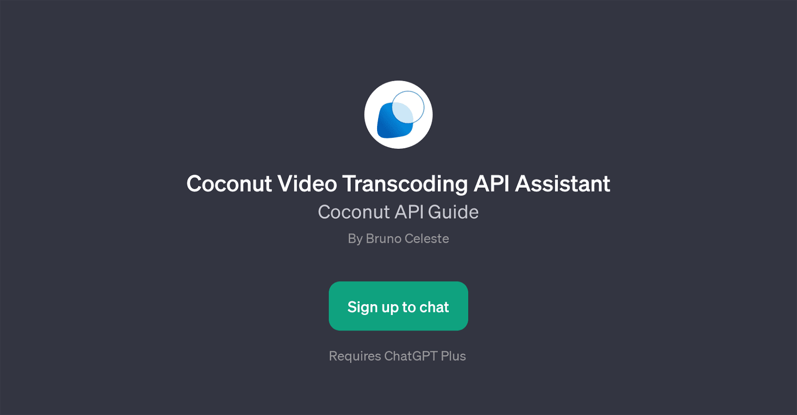 Coconut Video Transcoding API Assistant