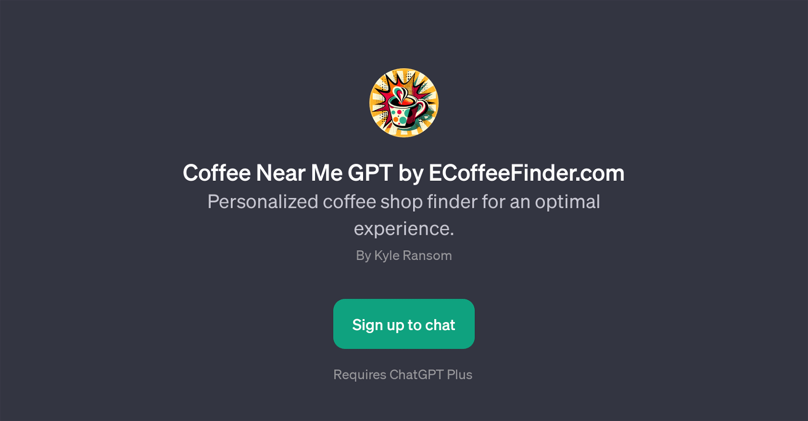 Coffee Near Me GPT by ECoffeeFinder.com