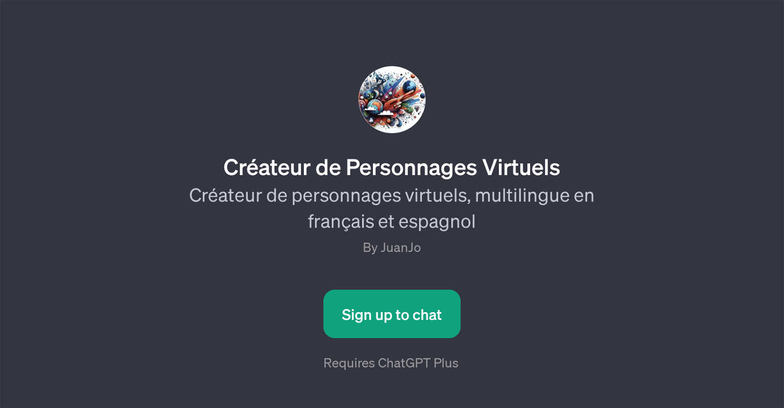Crateur de Personnages Virtuels