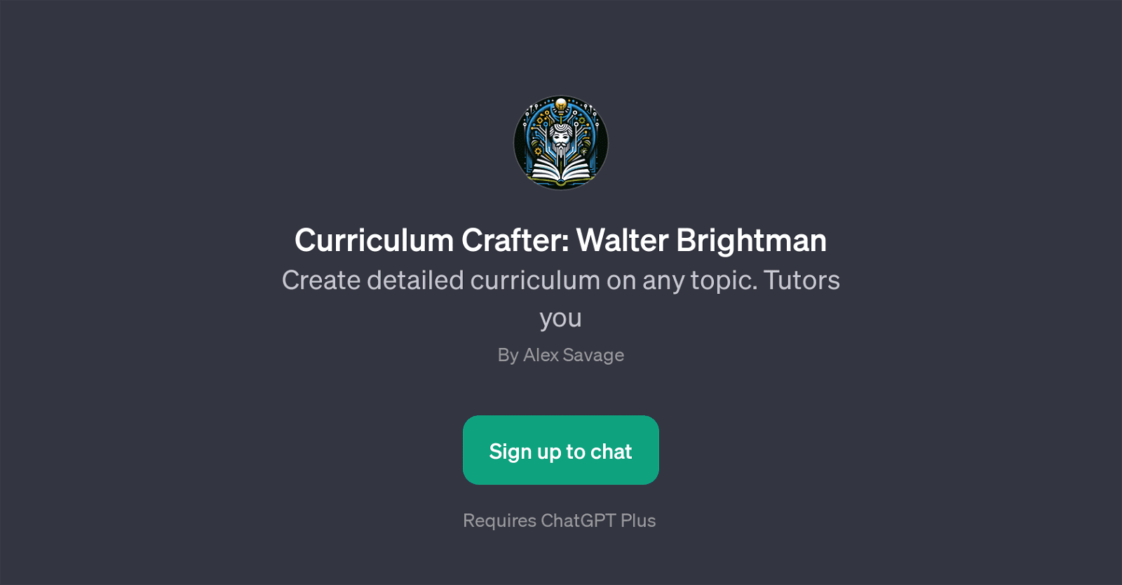 Curriculum Crafter: Walter Brightman