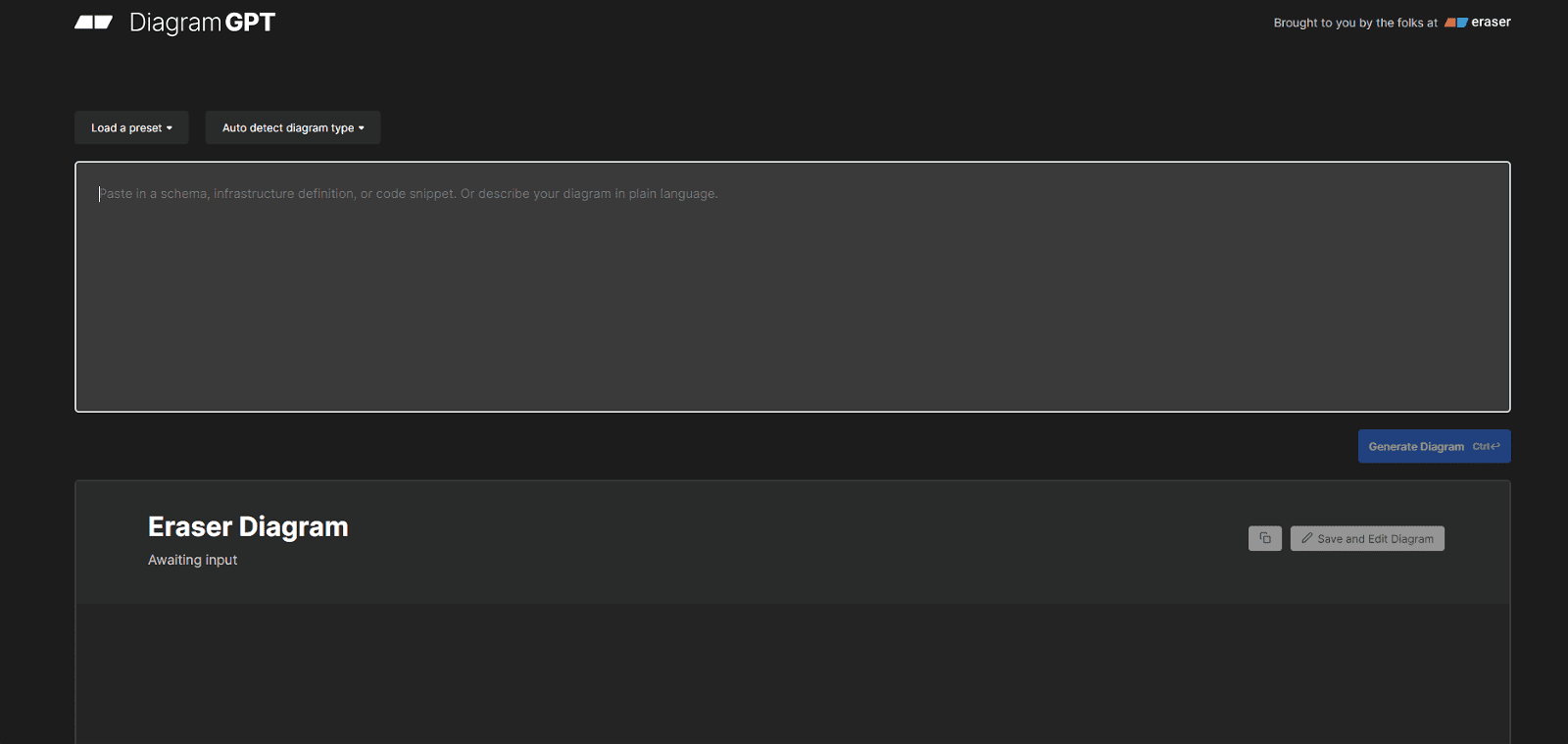 DiagramGPT by Eraser