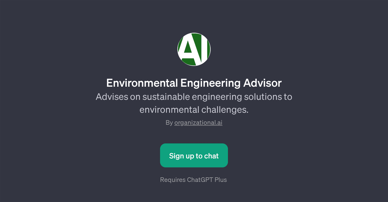 Environmental Engineering Advisor