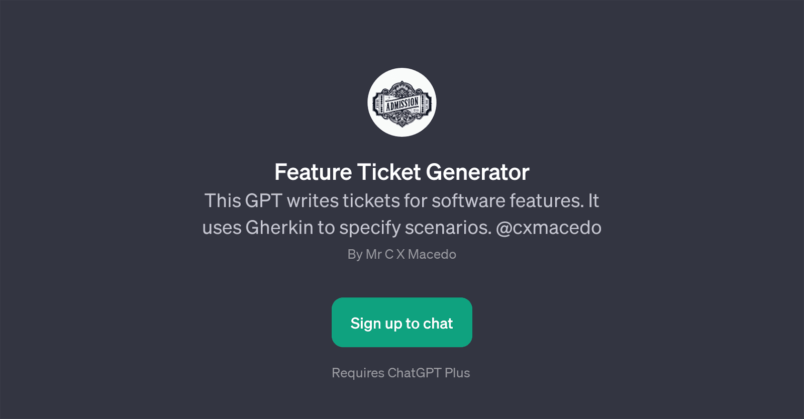 Feature Ticket Generator