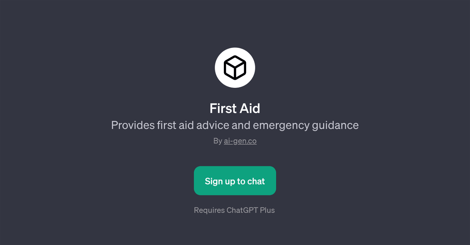 First Aid