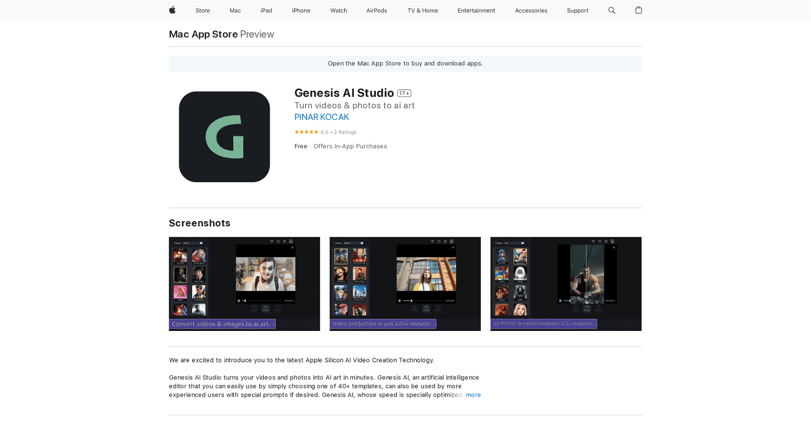 Genesis AI Studio