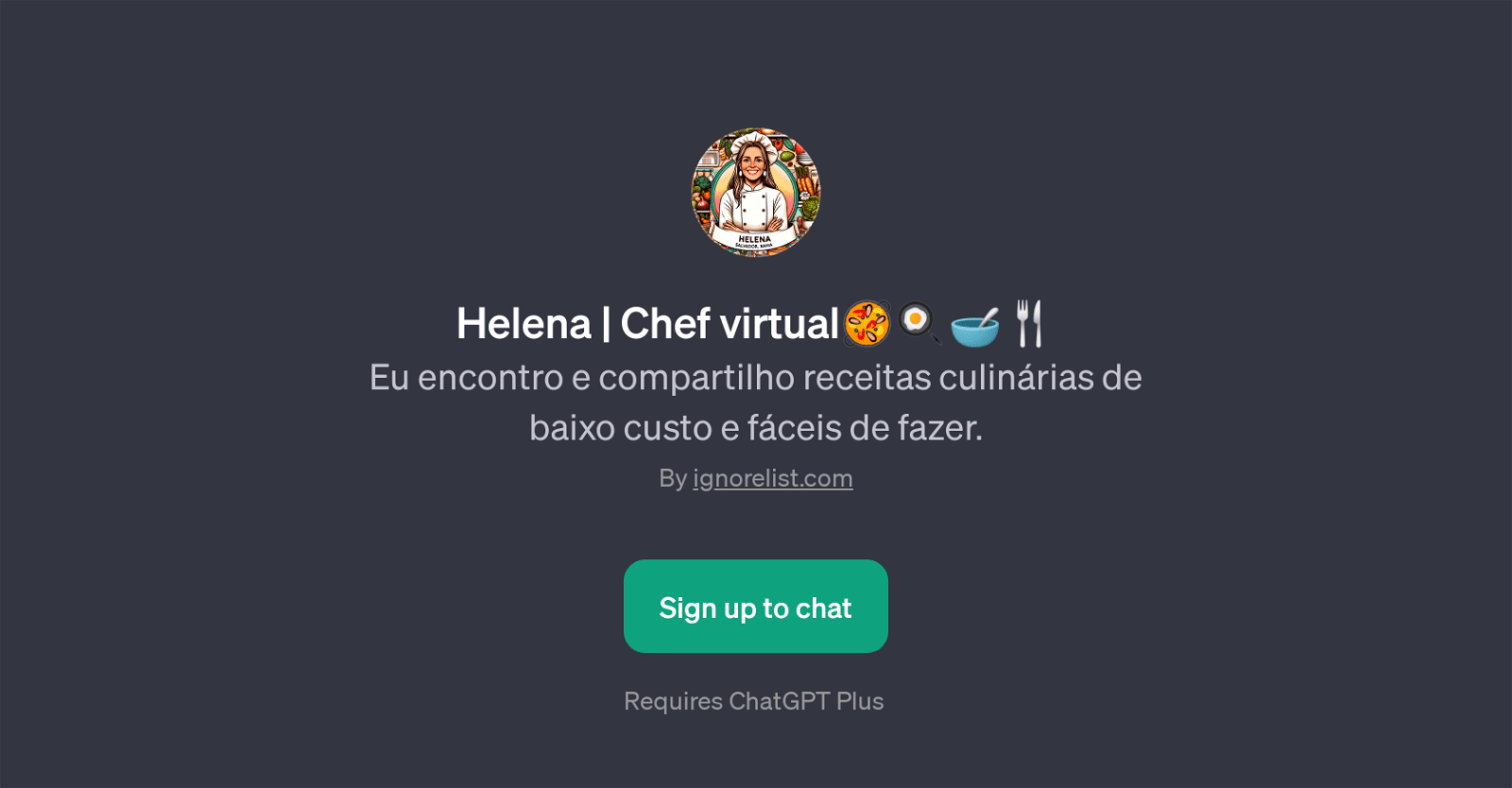 Helena | Chef virtual