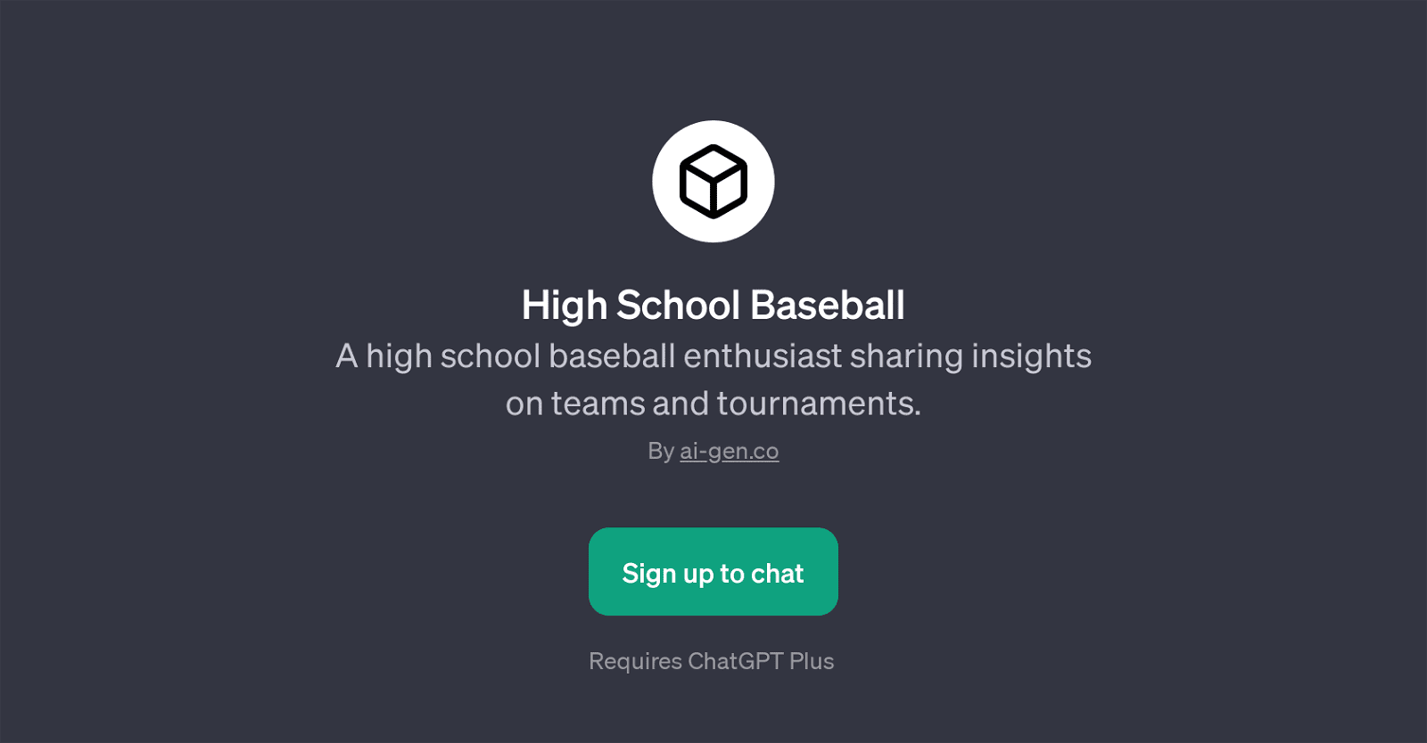 High School Baseball
